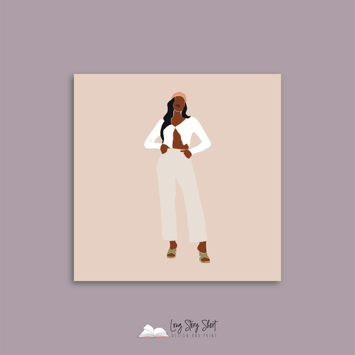 Abstract Lady Boss Pack Eight Vinyl Label Pack