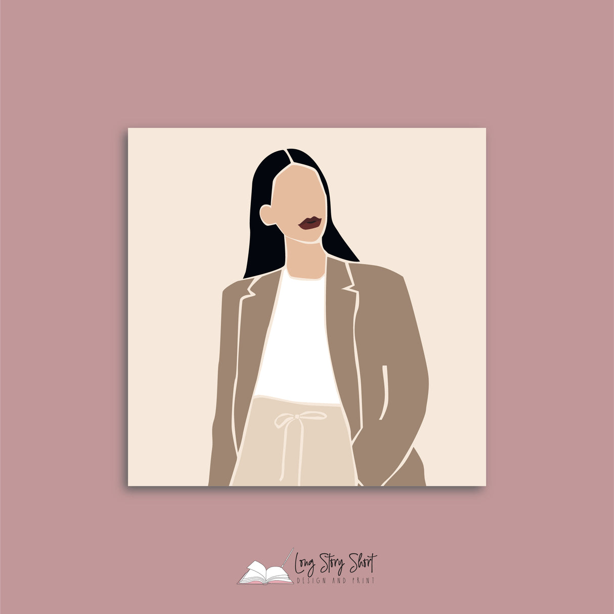 Abstract Lady Boss Pack Eight Vinyl Label Pack