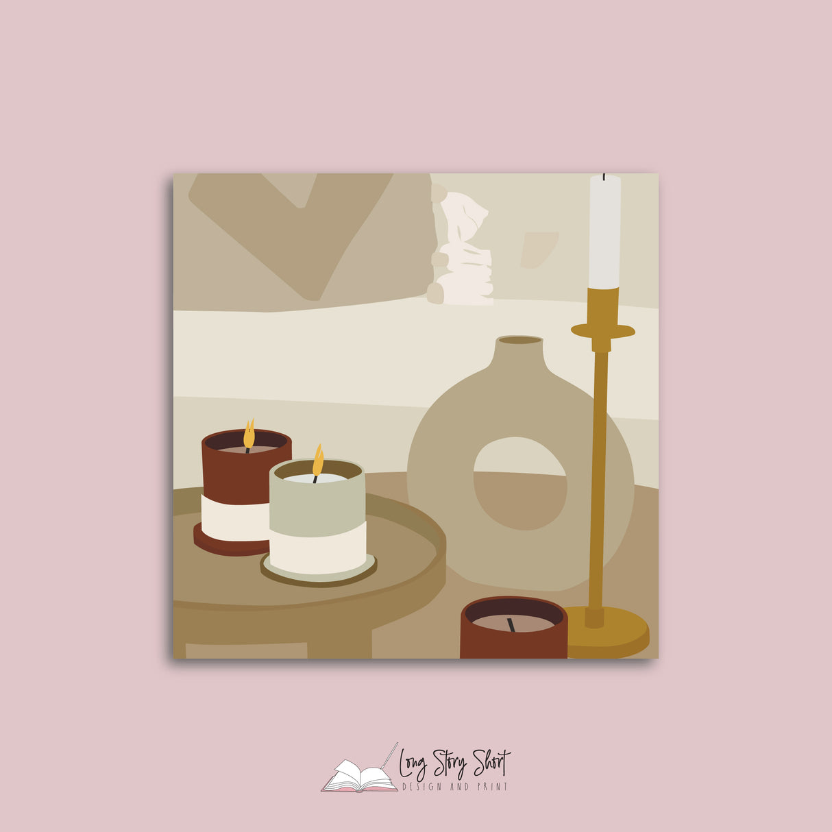 Abstract Home Pack Three Vinyl Label Pack