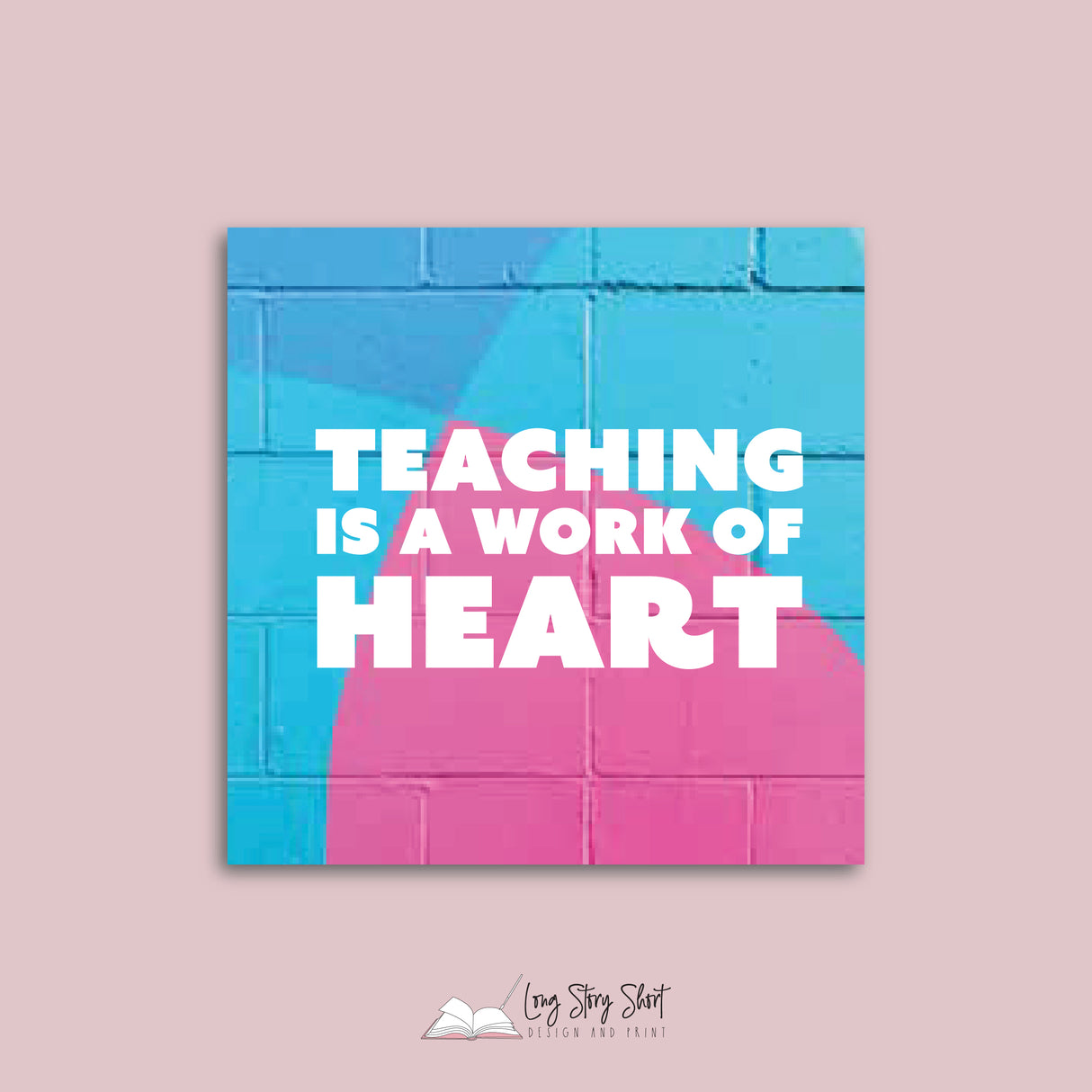 Coffee Teach Repeat Square Teacher Vinyl Label Pack Matte/Gloss