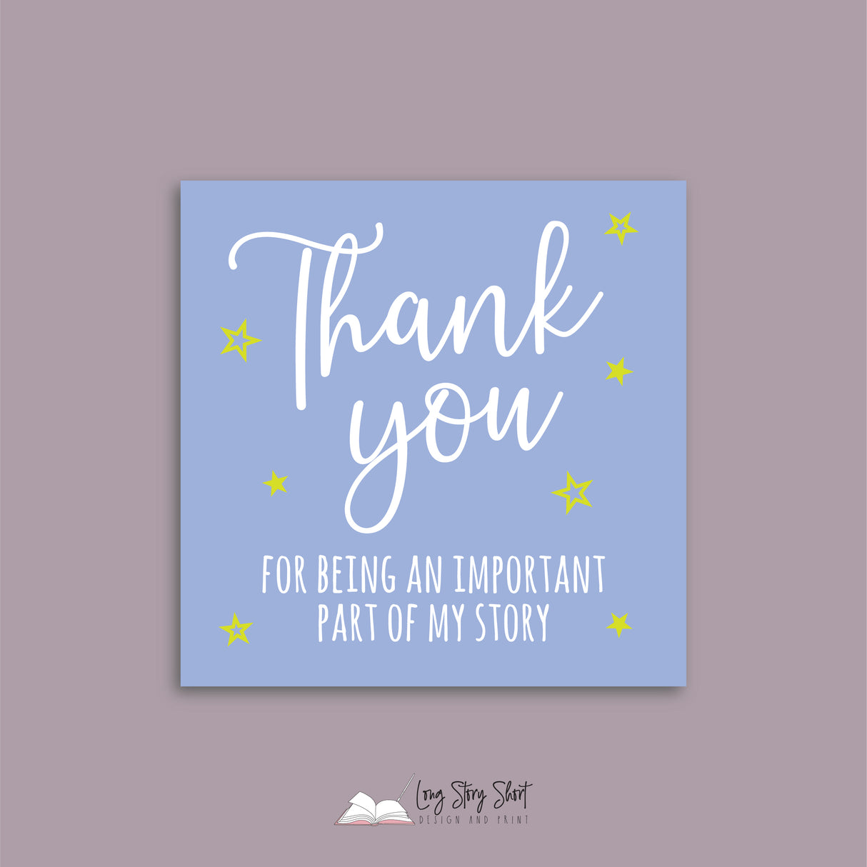 Thank you for making a difference everyday Vinyl Label Pack