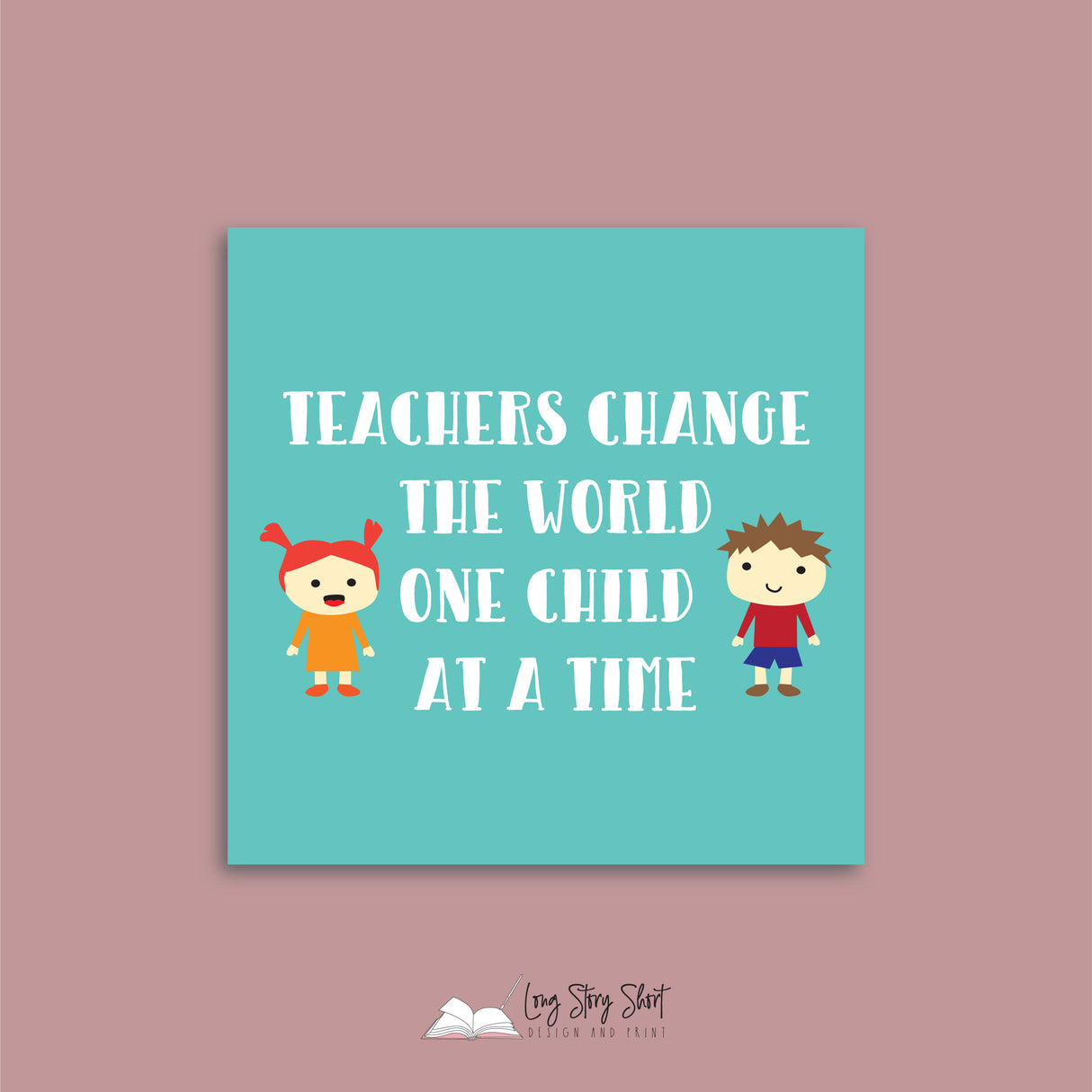 The world needs more teachers like you Square Vinyl Label Pack Matte/Gloss