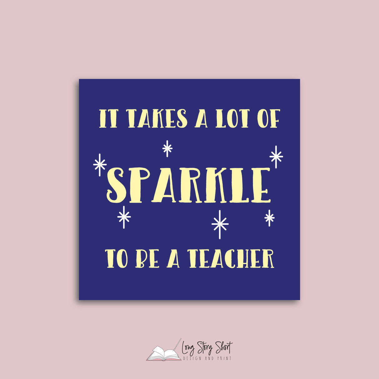 The world needs more teachers like you Square Vinyl Label Pack Matte/Gloss