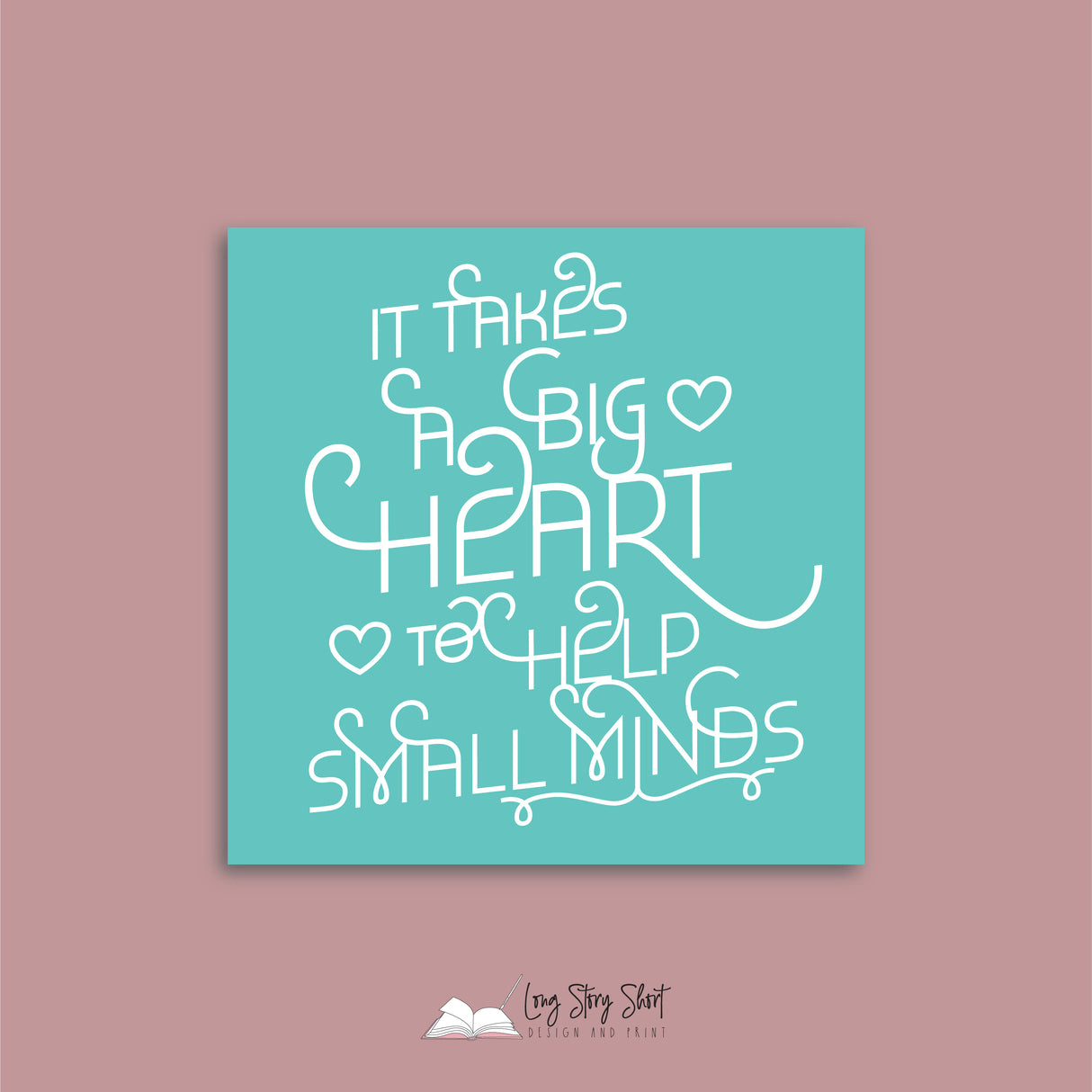 Teaching is heart work Square Teacher Vinyl Label Pack Matte/Gloss