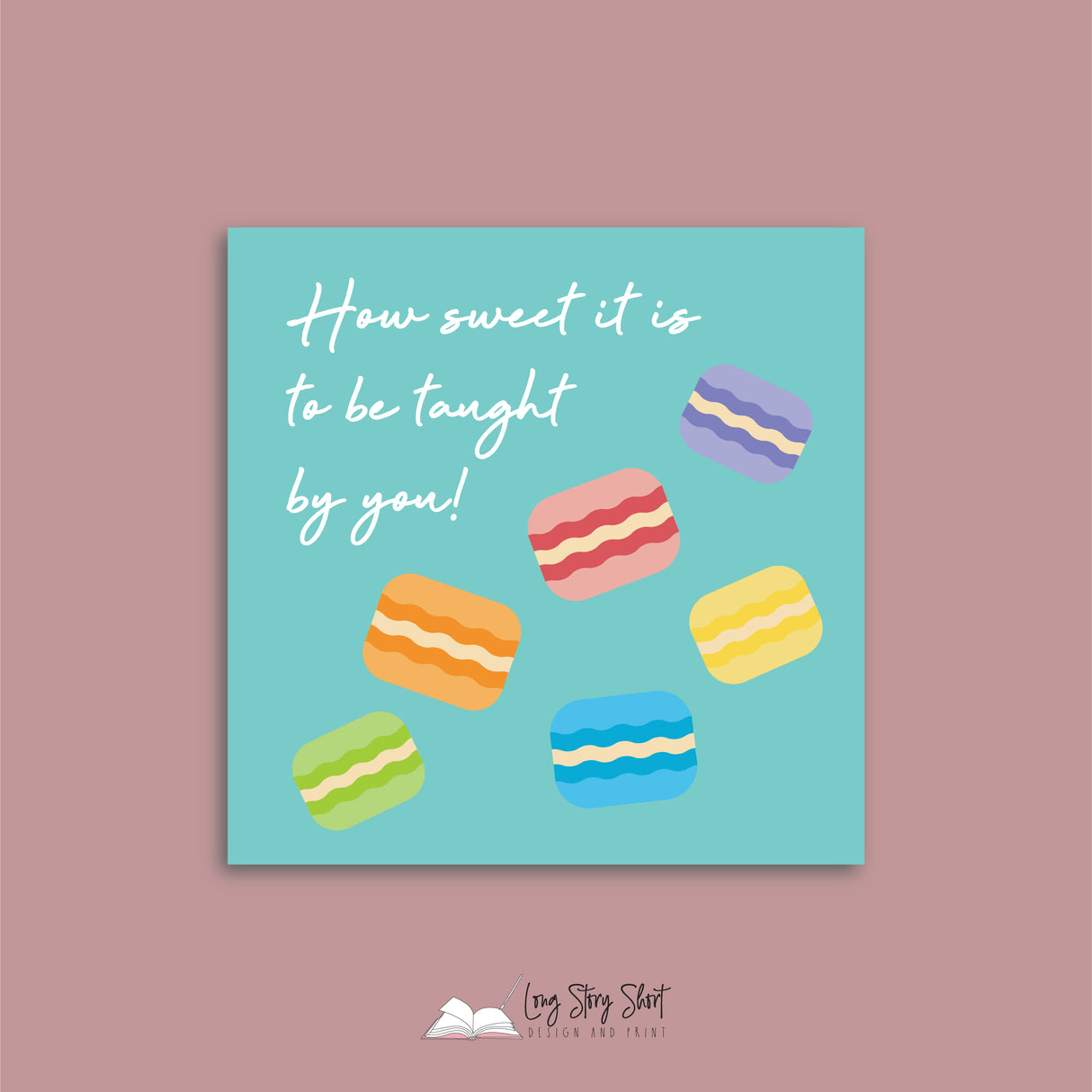 How sweet it is to be taught by you Vinyl Label Pack