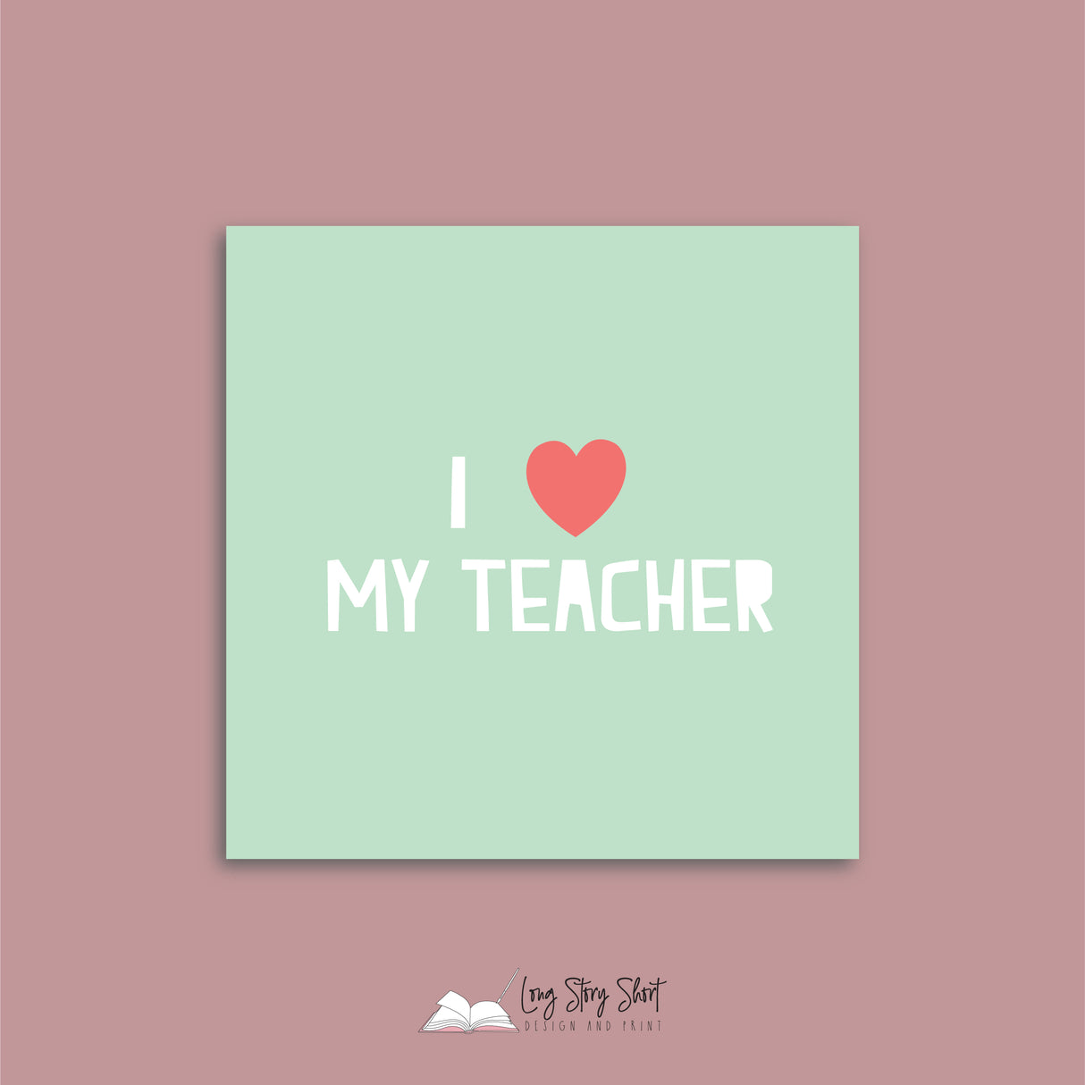 In teachers we trust Square Vinyl Label Pack Matte/Gloss