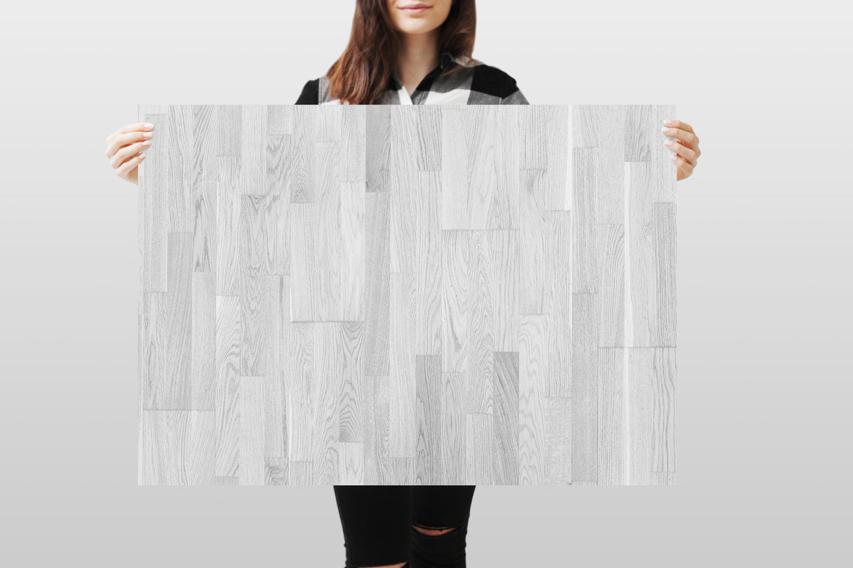 Photography Backdrop - Light Grey Hardwood
