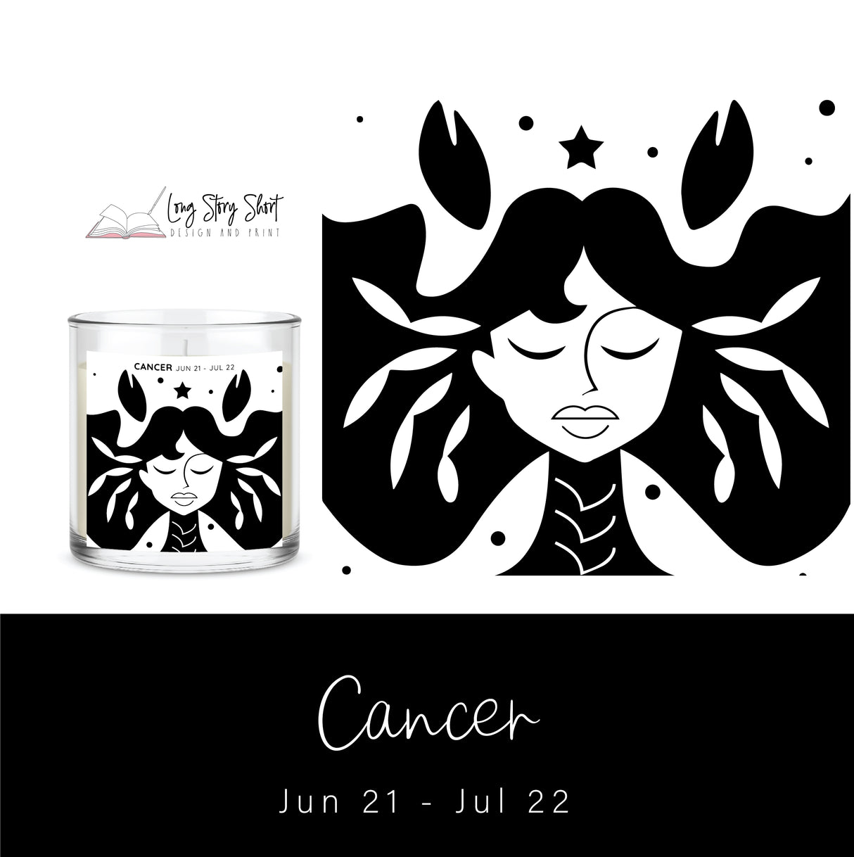 The Zodiac Girl Black Edition Vinyl Label Pack Foil