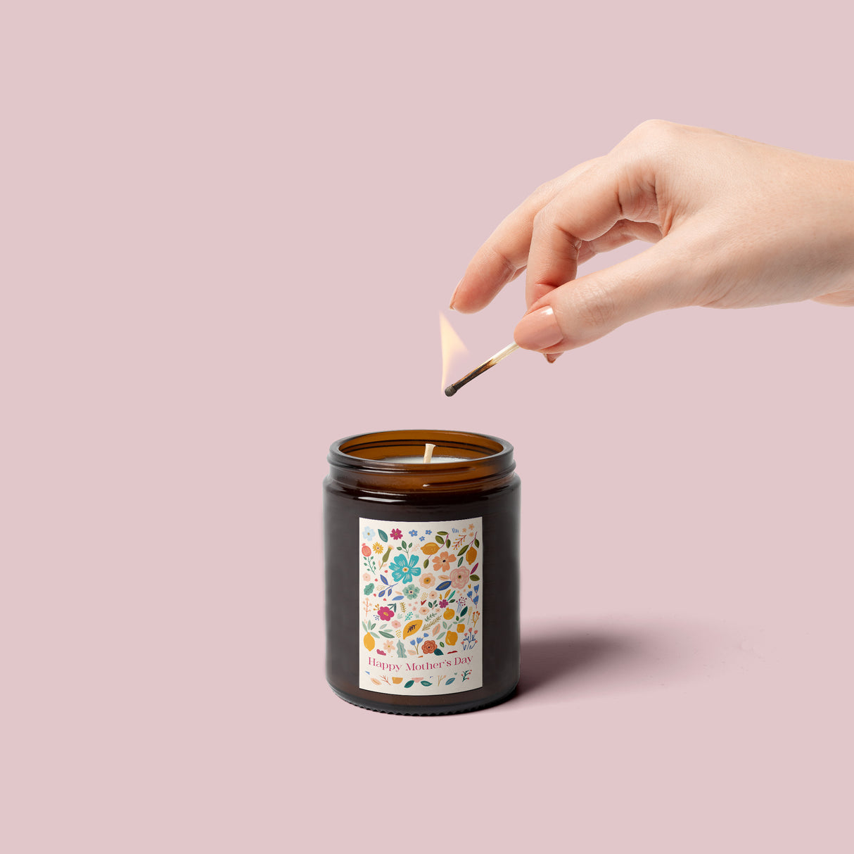 Floral Art Mothers Day Vinyl Label Pack THREE