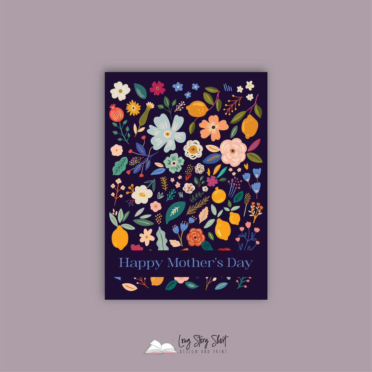 Floral Art Mothers Day Vinyl Label Pack FOUR