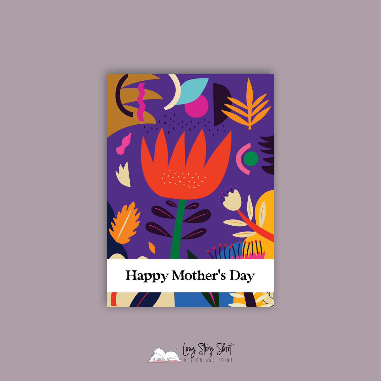 Floral Art Mothers Day Vinyl Label Pack NINE