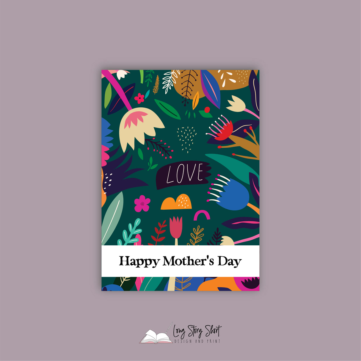 Floral Art Mothers Day Vinyl Label Pack TEN