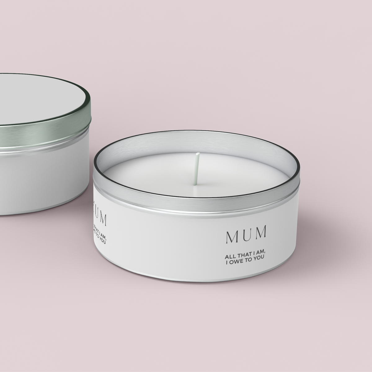 Minimalist Collection Mothers Day - Design Three - Travel Tin Wrap - Textured