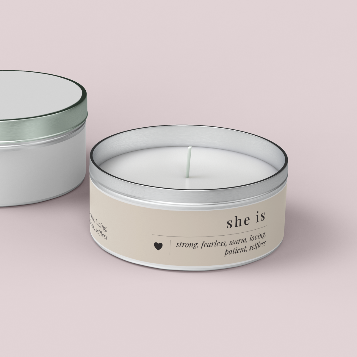 Minimalist Collection Mothers Day - Design Nine - Travel Tin Wrap - Matte/Gloss