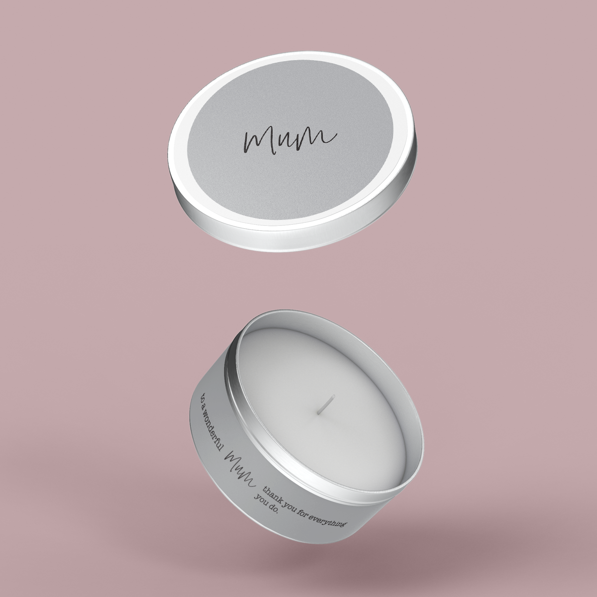 Minimalist Collection Mothers Day - Travel Tin Set - Design FOUR - Textured