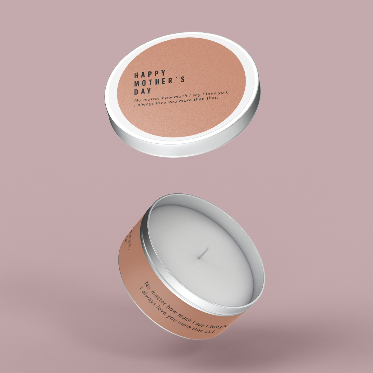 Minimalist Collection Mothers Day - Travel Tin Set - Design EIGHT - Textured