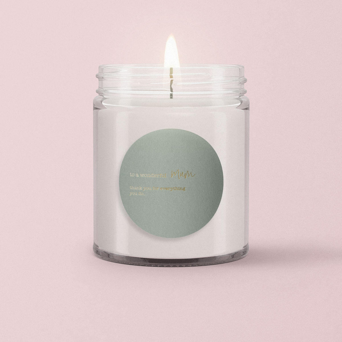 Minimalist Collection Mothers Day - DESIGN FOUR - ROUND - FOIL