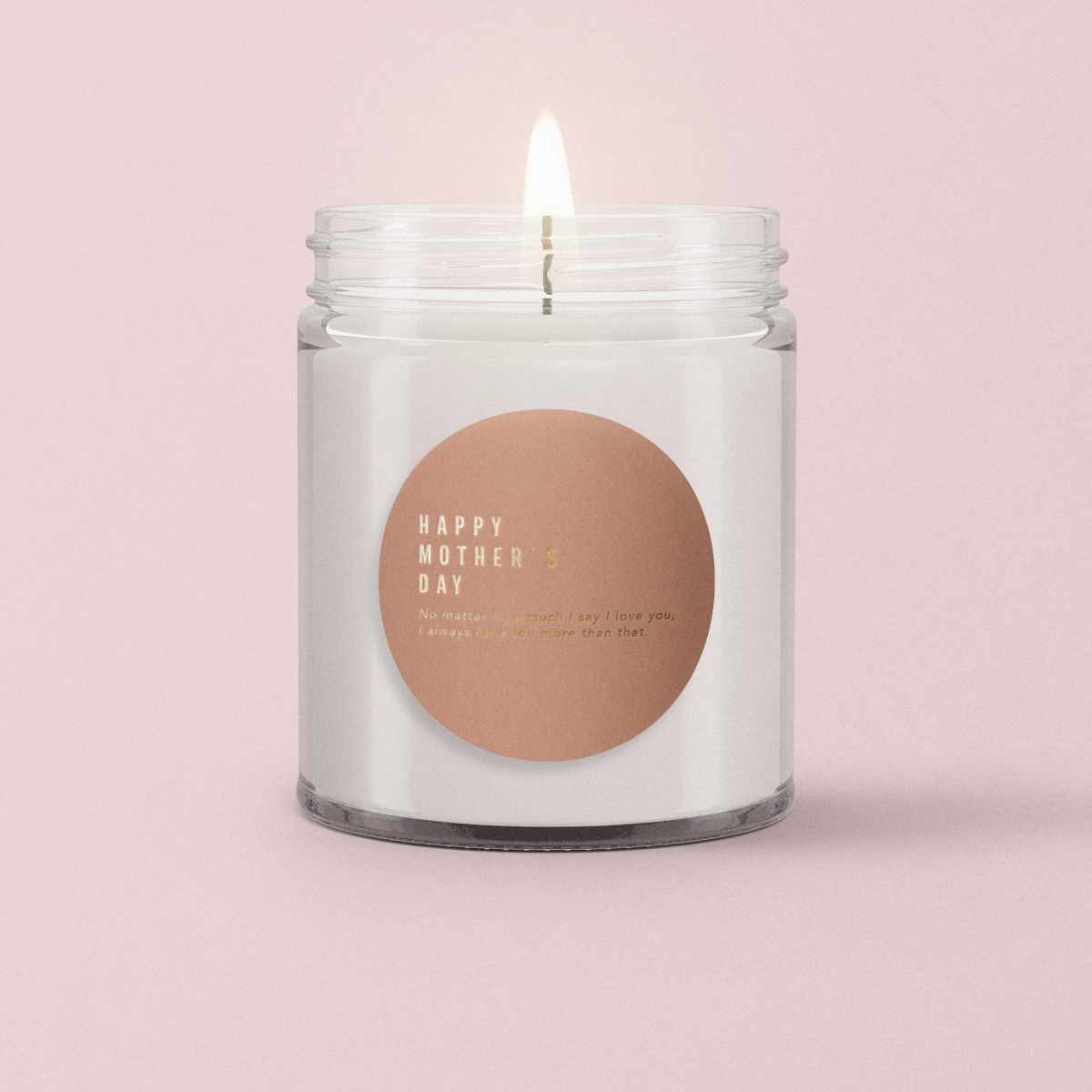 Minimalist Collection Mothers Day - DESIGN EIGHT - ROUND - FOIL