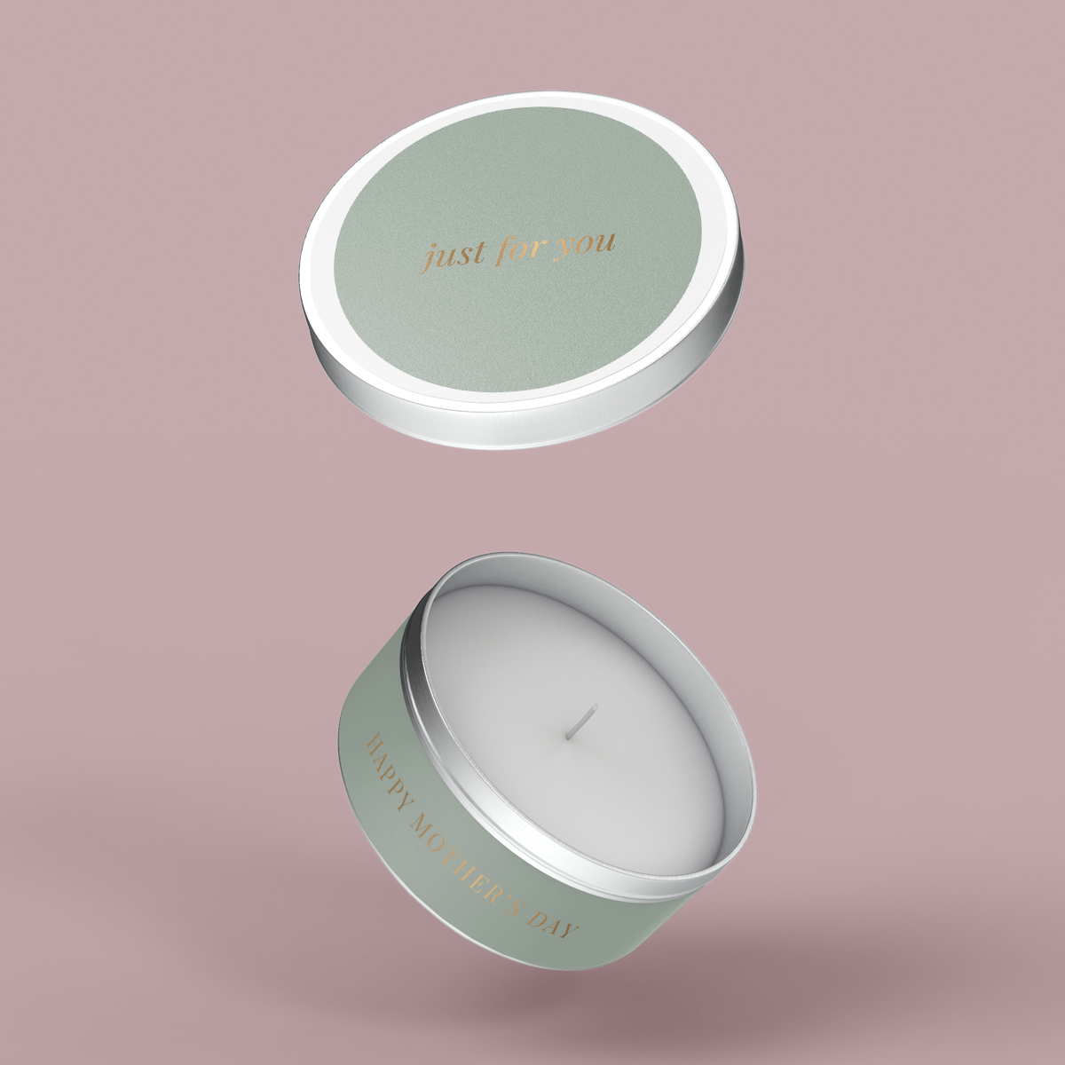 Minimalist Collection Mothers Day - Travel Tin Set - Design ONE - Foil