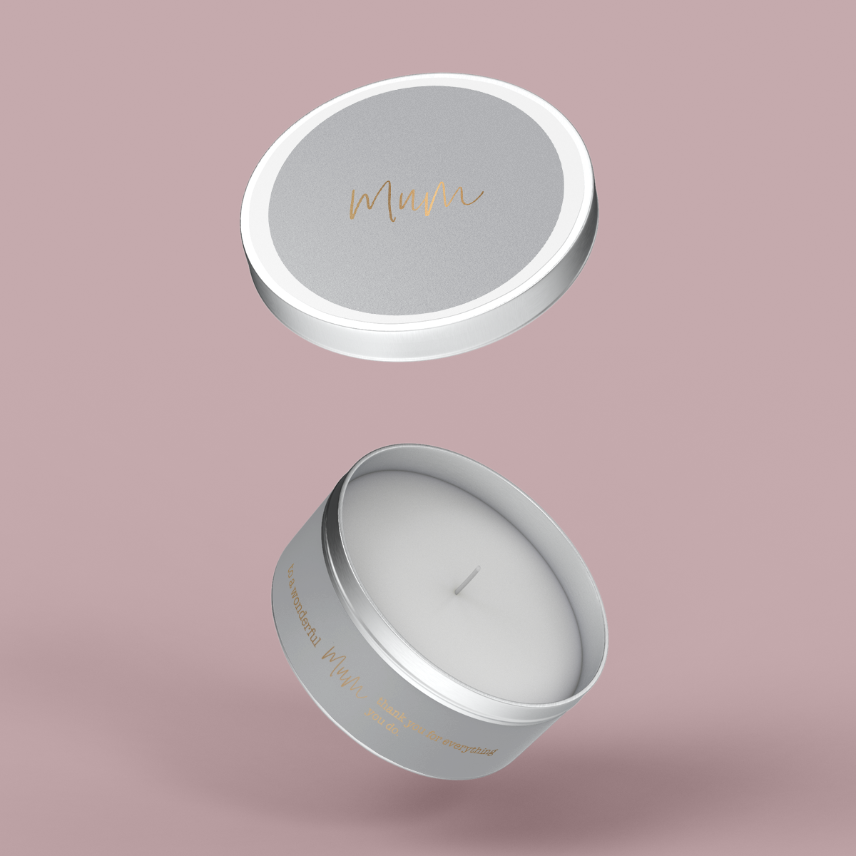 Minimalist Collection Mothers Day - Travel Tin Set - Design FOUR - Foil