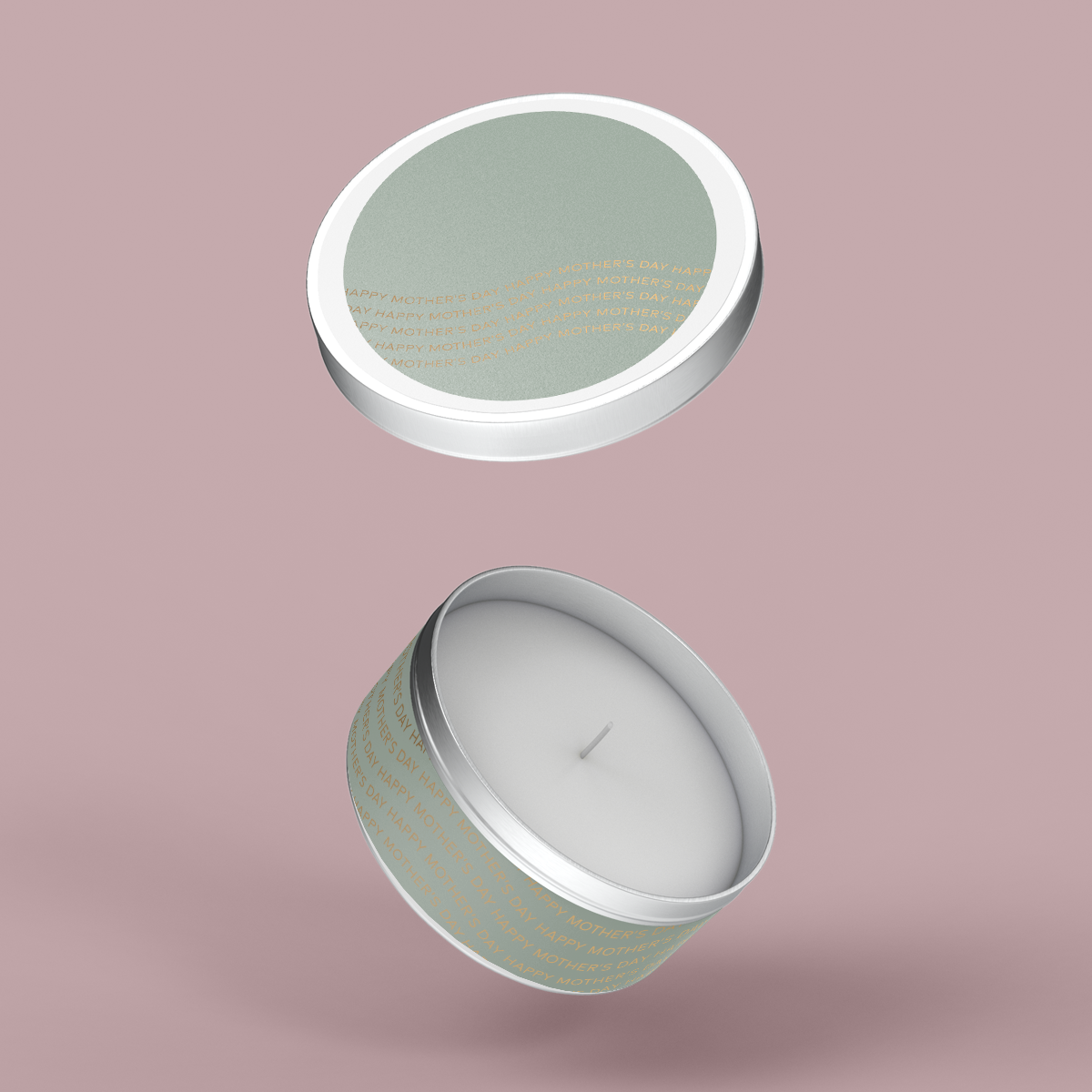 Minimalist Collection Mothers Day - Travel Tin Set - Design FIVE - Foil