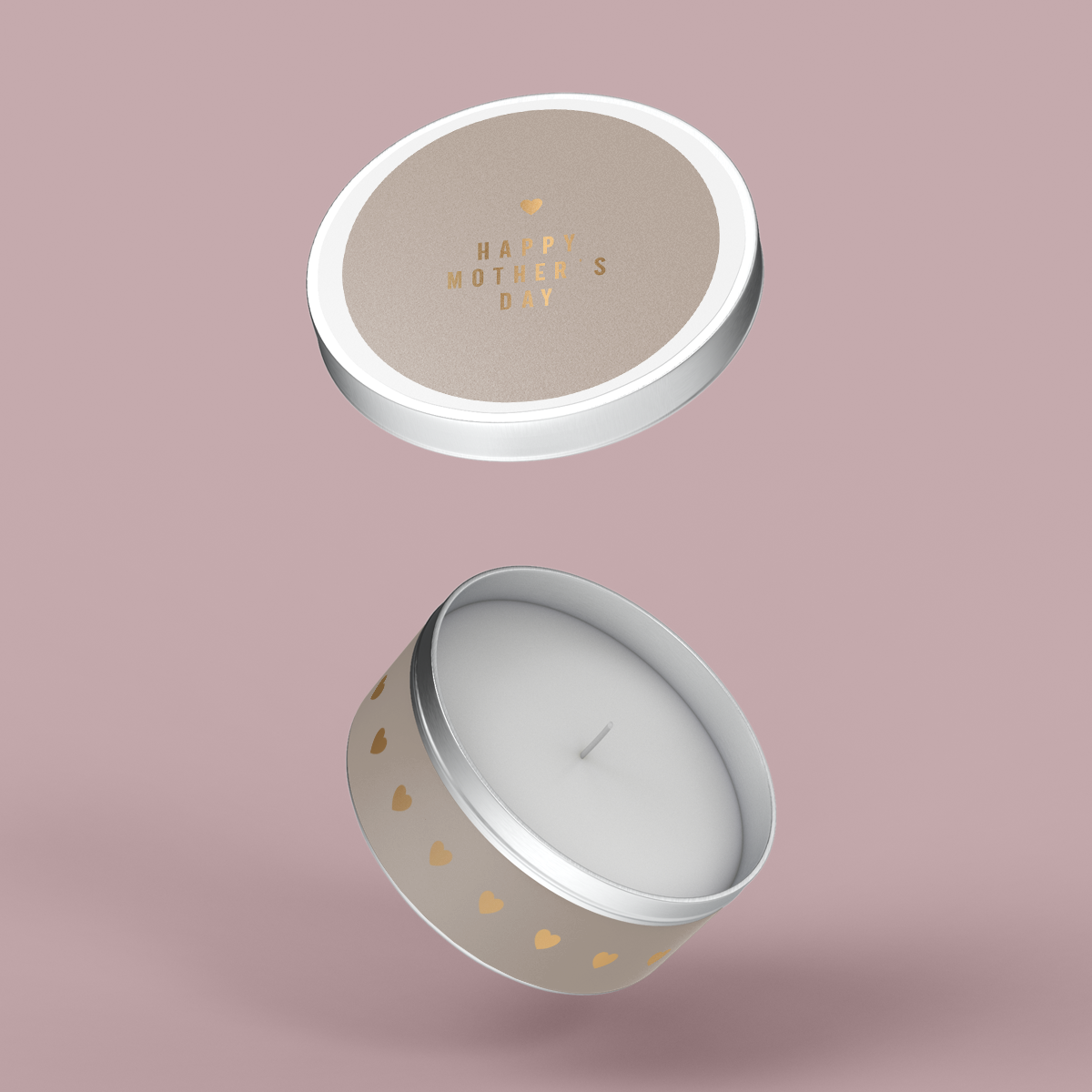 Minimalist Collection Mothers Day - Travel Tin Set - Design SIX - Foil