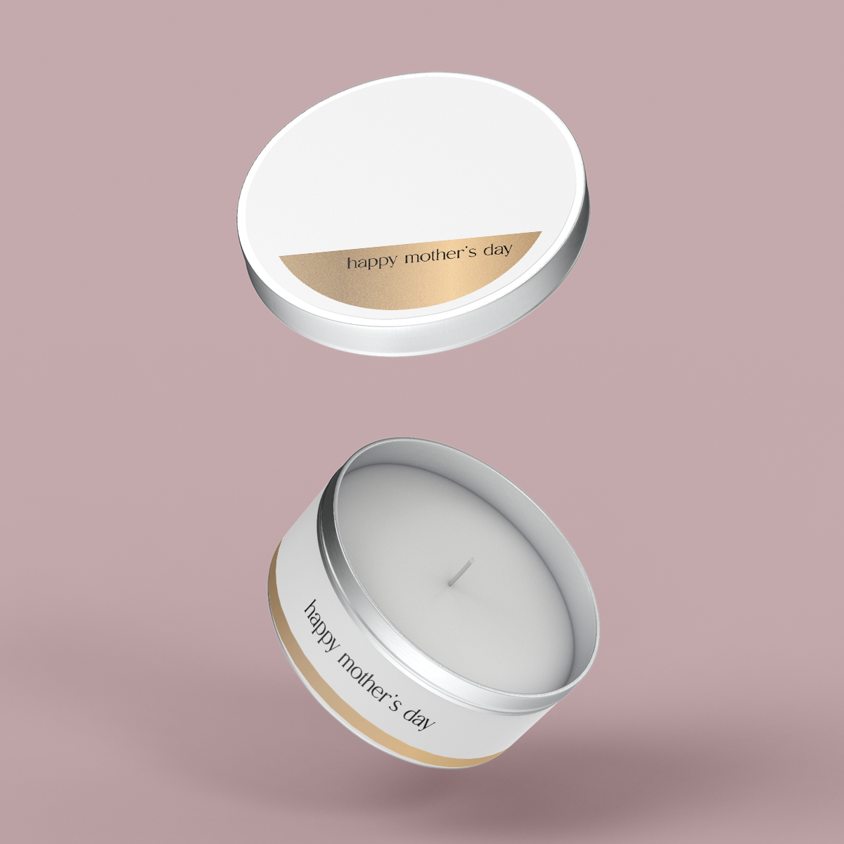 Minimalist Collection Mothers Day - Travel Tin Set - Design TEN - Foil