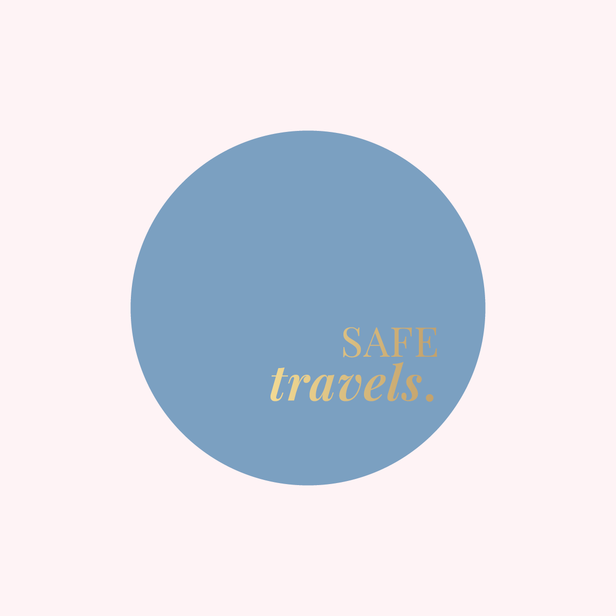 ColourPop Collection - Greetings Edition - Safe travels - ROUND - FOIL