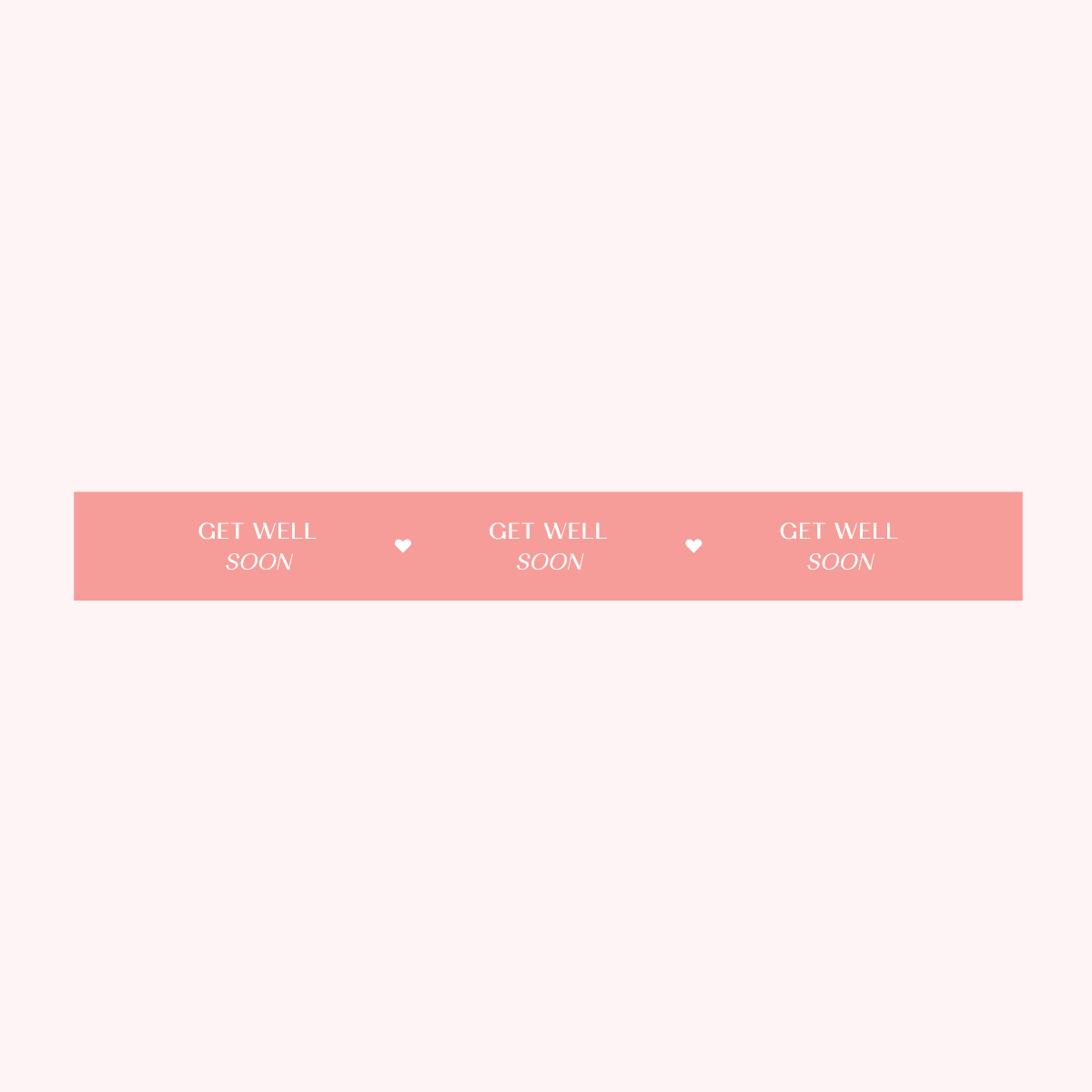 ColourPop Collection - Greetings Edition - Get Well Soon - TRAVEL TIN WRAP - Textured