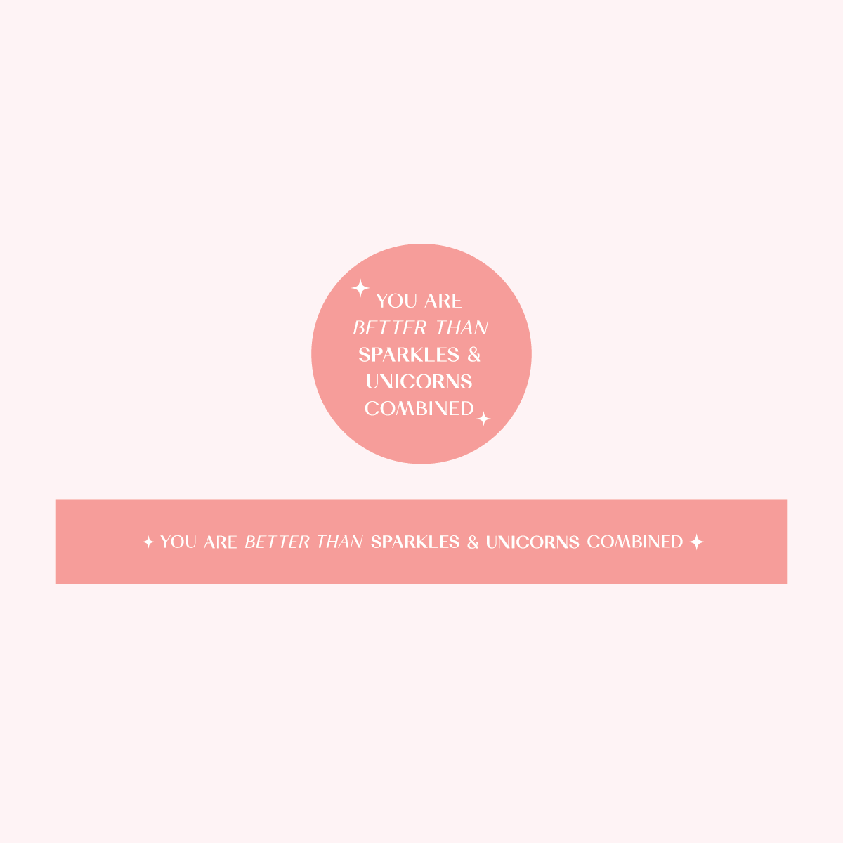 ColourPop Collection - Greetings Edition - You are better than Sparkles and Unicorns combined - TRAVEL TIN SET - Textured