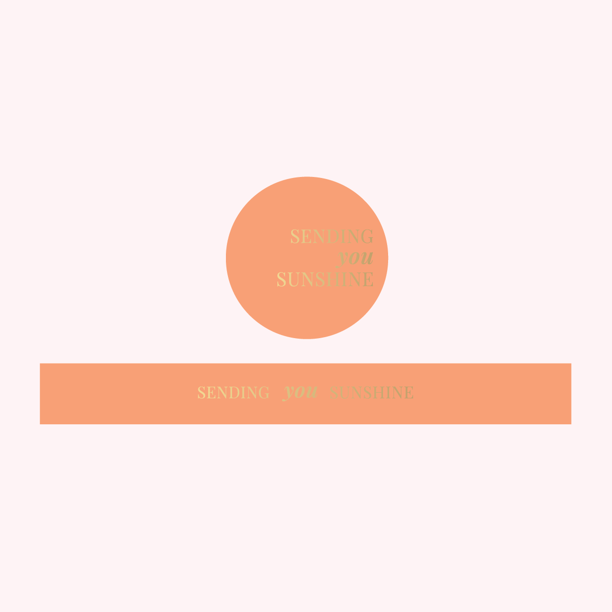 ColourPop Collection - Greetings Edition - Sending you Sunshine - TRAVEL TIN SET - Foil