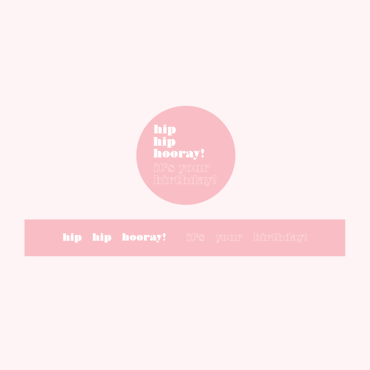 ColourPop Collection - Greetings Edition - Hip Hip Hooray it's your Birthday! - TRAVEL TIN SET - Textured