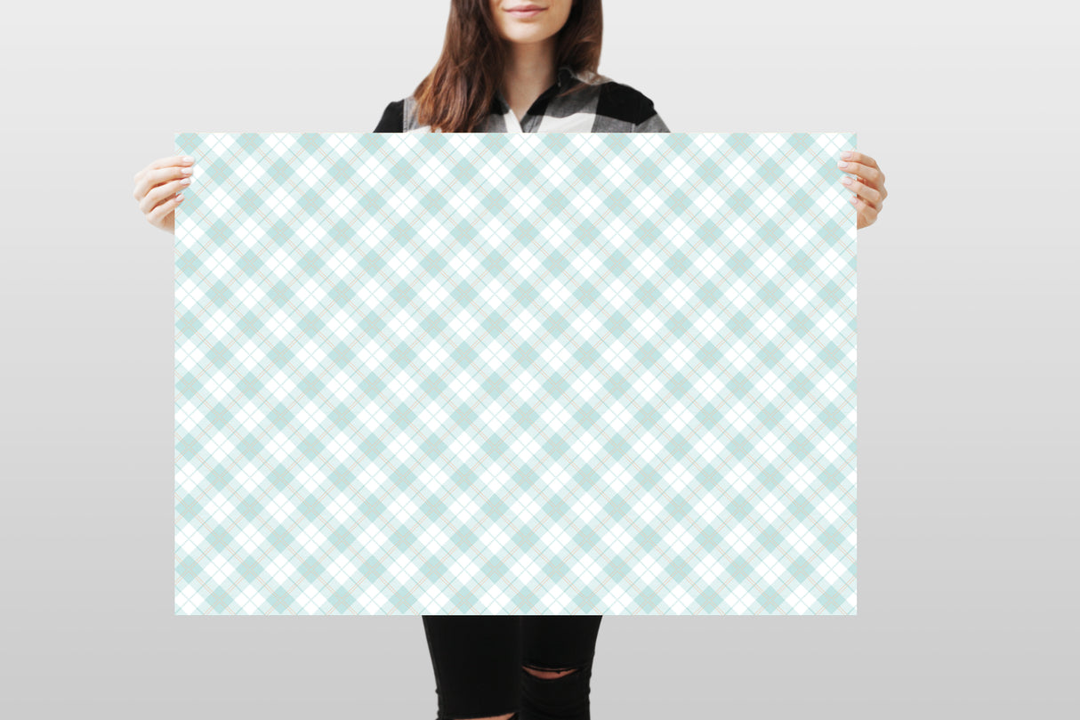 Photography Backdrop - Pastel Checkered 6