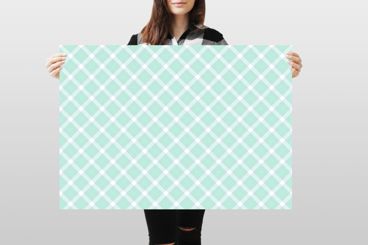 Photography Backdrop - Pastel Checkered 12