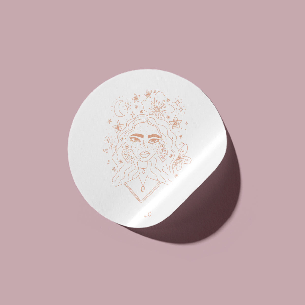 Jess Walker Horoscope Vinyl Label Pack Leo (ROUND) Gloss/Matte