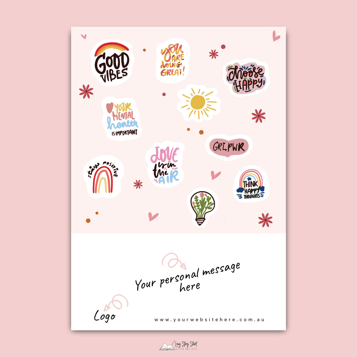 Positive Mind Sticker Sheet (design 4)