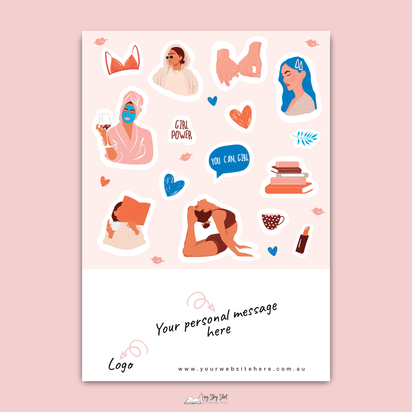 Self Care Business Sticker Sheet (design 1)