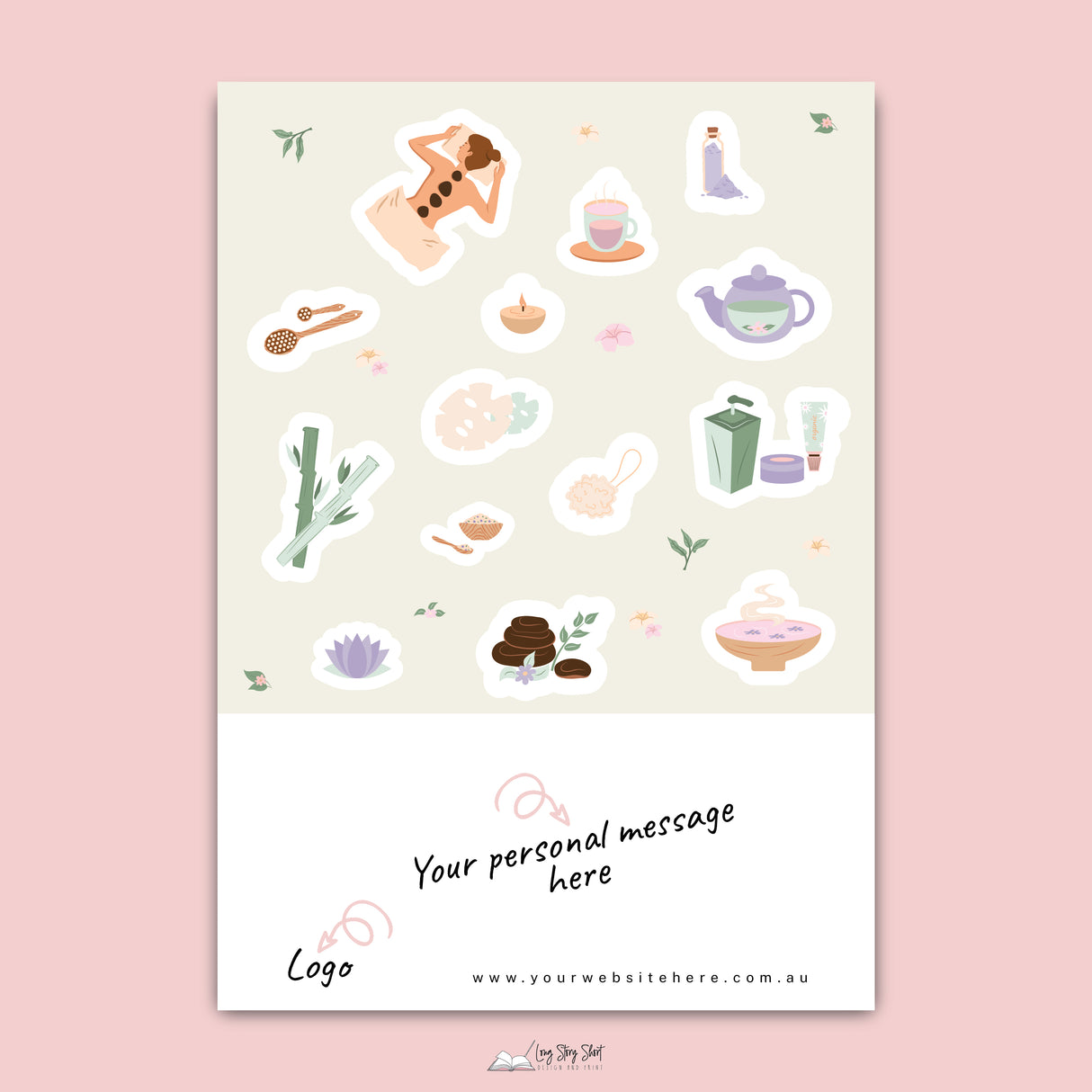 Self Care Business Sticker Sheet (design 3)