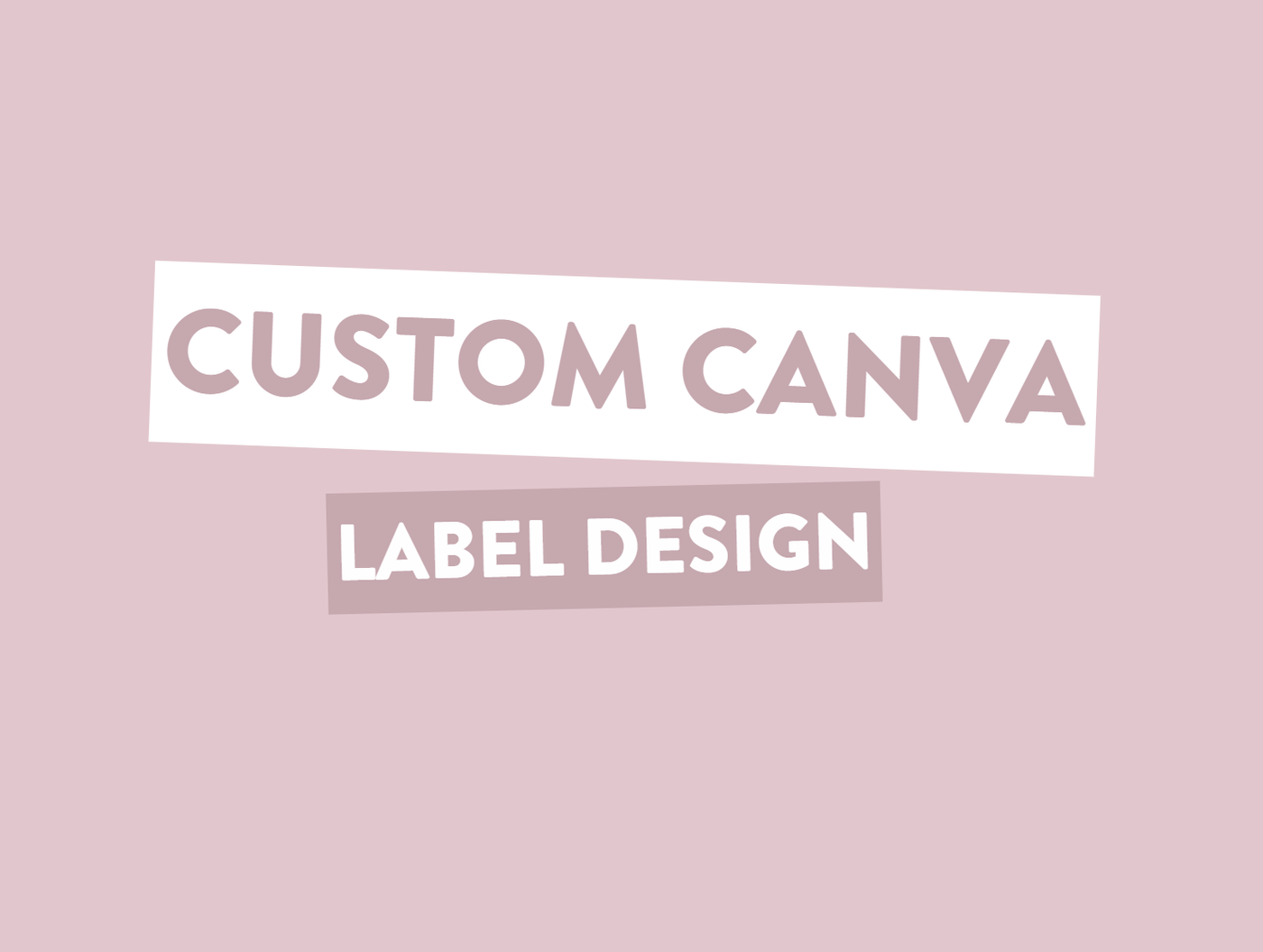 Canva Label Design