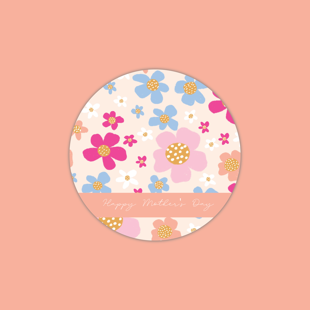 Jess Walker Mothers Day 2022 Vinyl Label Pack TWO (ROUND) Gloss/Matte