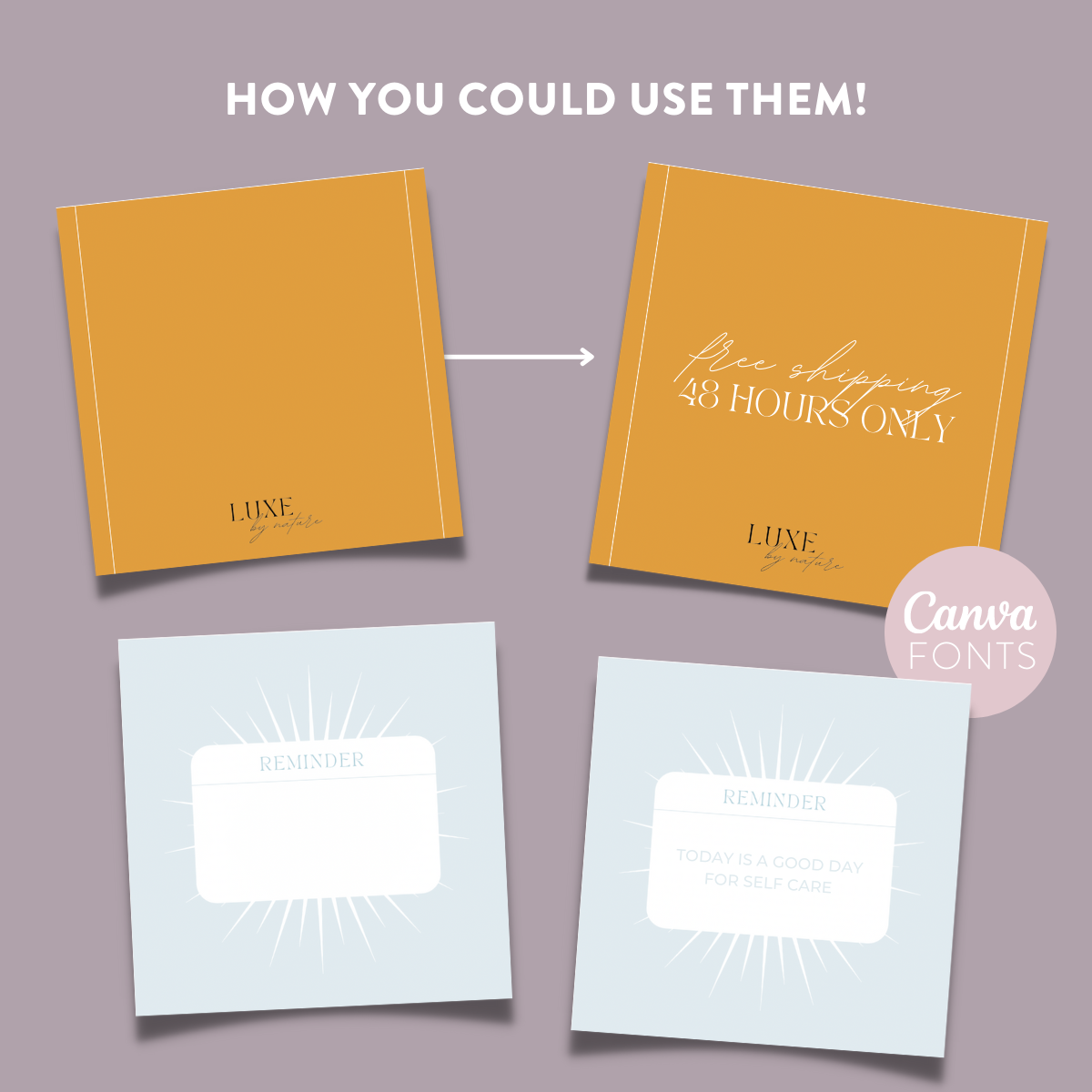 Custom Social Media Tile Template Bundle