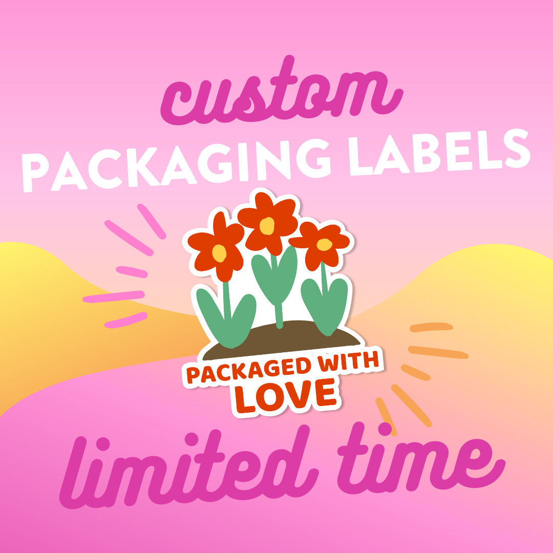 Custom Packaging Labels (Eco Matte Vinyl)