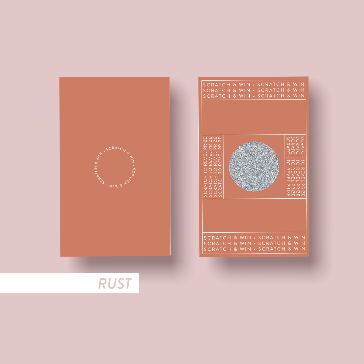 The Dusty Earth Collection Customer Loyalty Scratchie Card