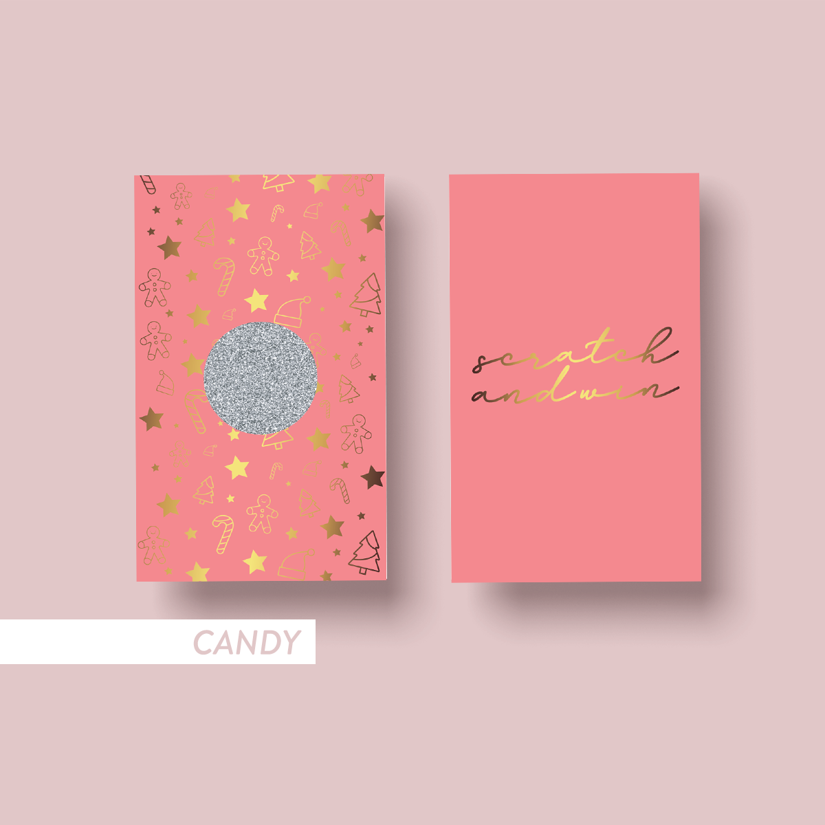 The Jewel Christmas Collection Customer Loyalty Scratchie Card - Festive Pastels