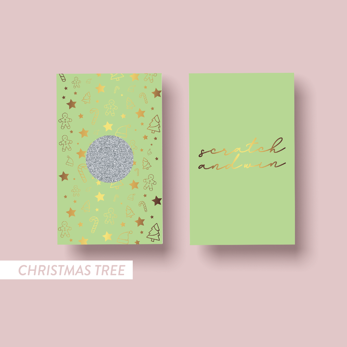 The Jewel Christmas Collection Customer Loyalty Scratchie Card - Festive Pastels