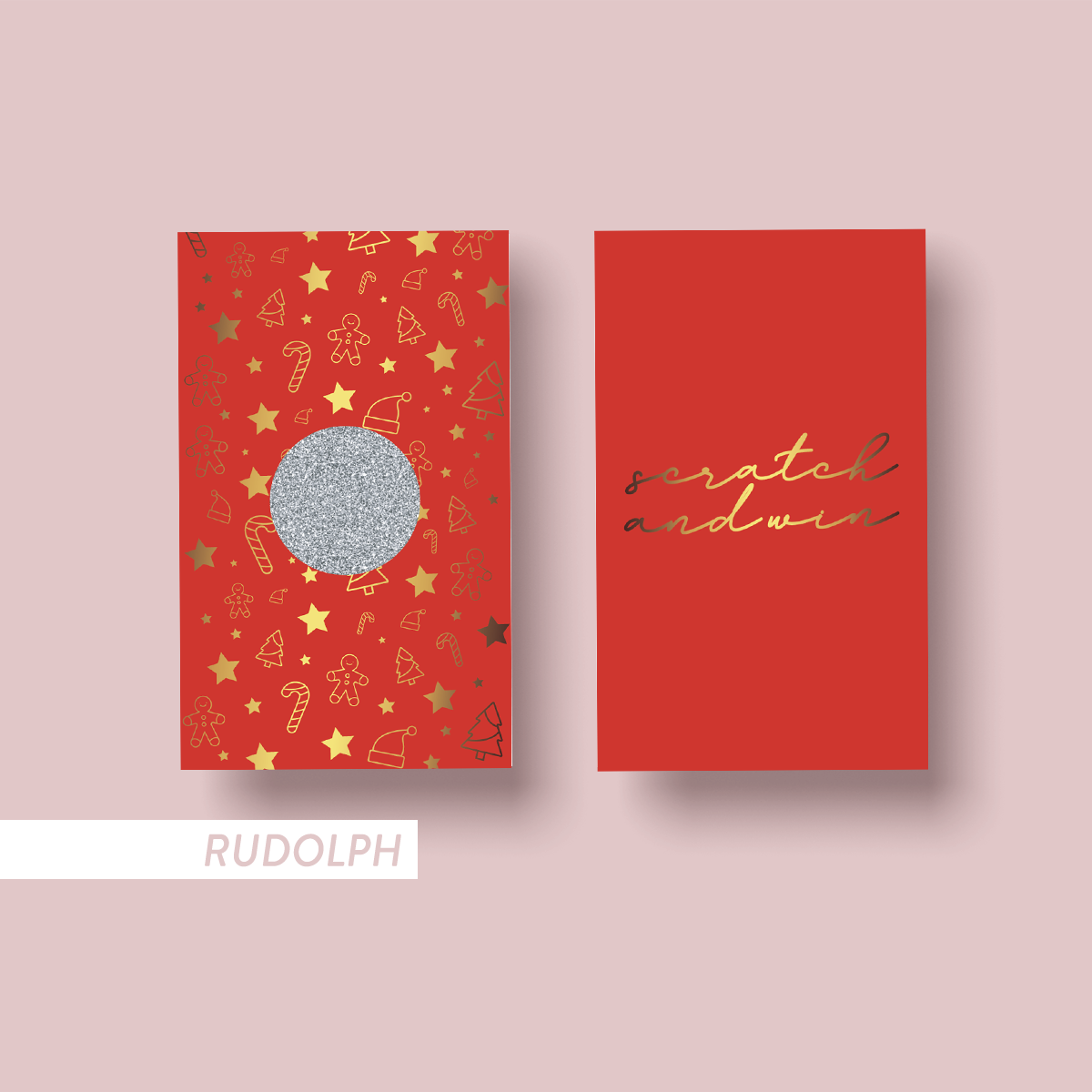 The Jewel Christmas Collection Customer Loyalty Scratchie Card - Festive Pastels