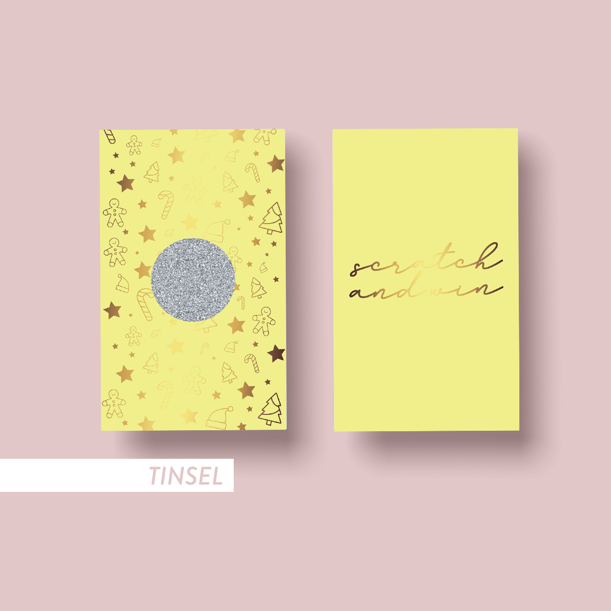 The Jewel Christmas Collection Customer Loyalty Scratchie Card - Festive Pastels