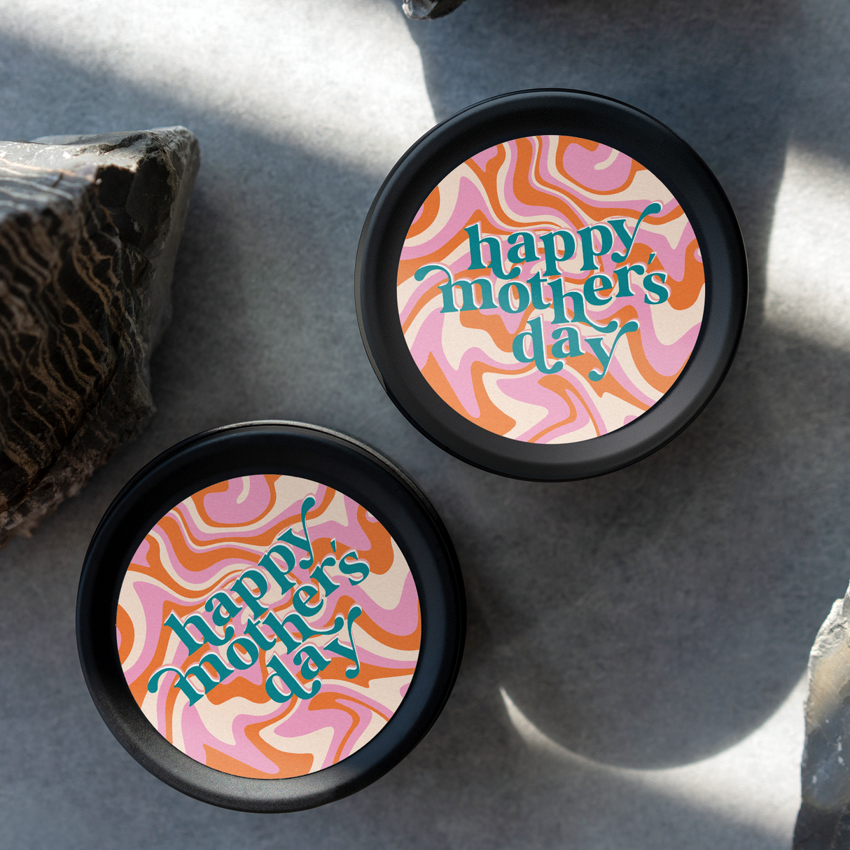 Mothers Day - Retro Collection - ROUND Design TEN Vinyl Label Pack