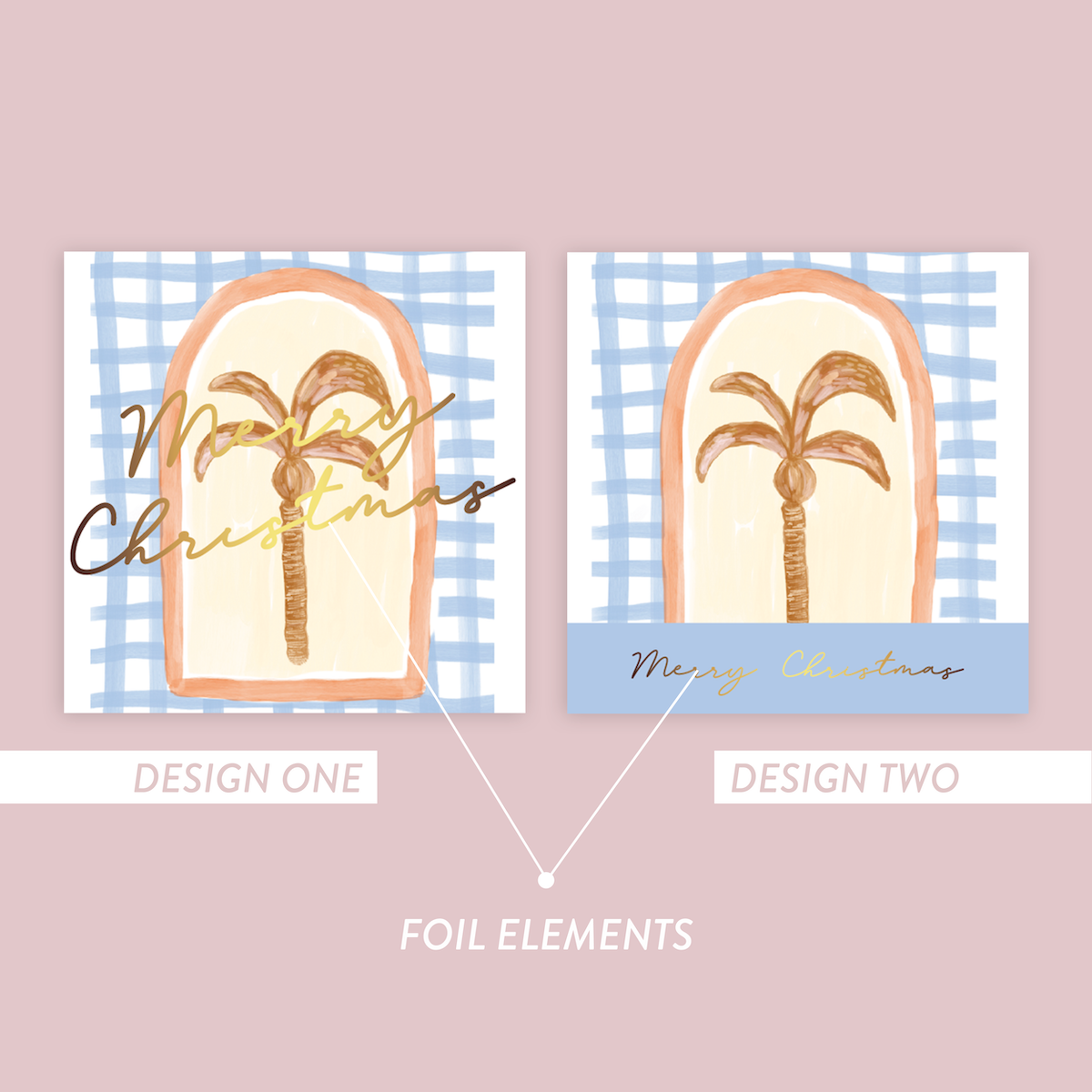 Jess Walker Christmas Vinyl Label Pack FIVE (SQUARE) FOIL