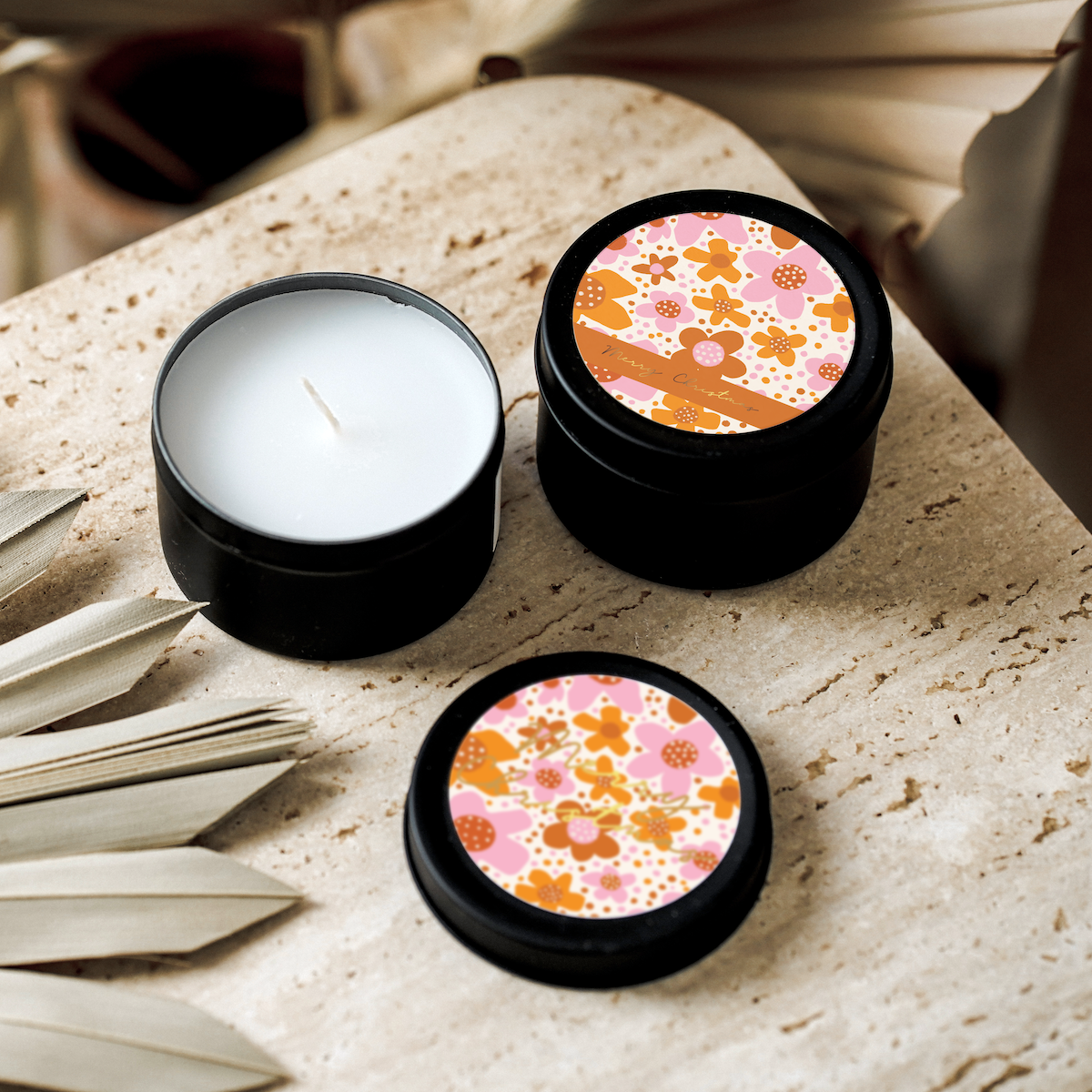 Jess Walker Christmas Vinyl Label Pack THREE (ROUND) FOIL